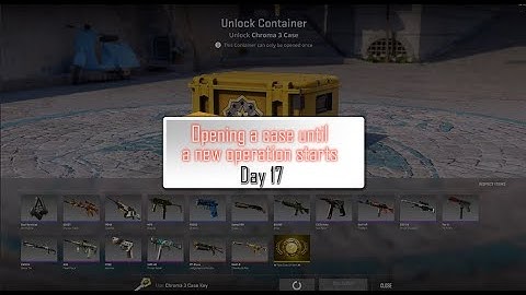 Opening a case until a new CS2 operation starts - Day 17