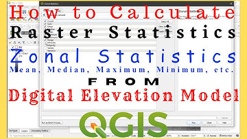 How to Calculate Raster Statistics of a DEM in QGIS | #qgis