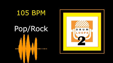 Pop Rock Drum Loop Backing Track 105 BPM