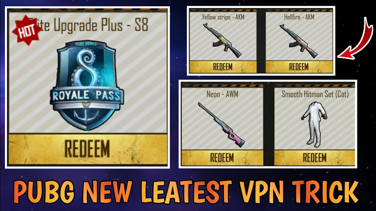 pubg new Hidden trick get free season 8 elite pass and gun skins || this trick 100% worked