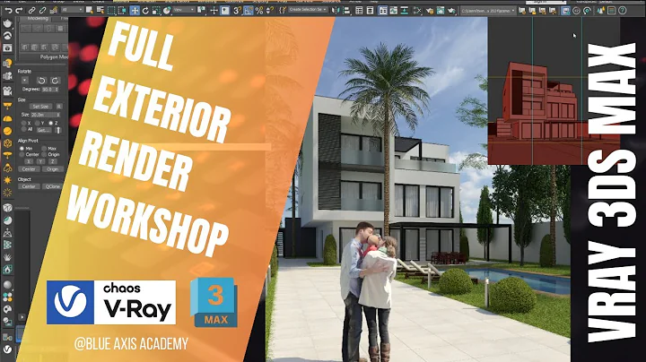Full Exterior Render Workshop in V-Ray | 3ds Max From Camera to Final Render (Arabic DZ)