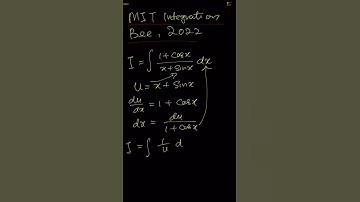 ∫(1 + cos(x))/(x + sin(x)) dx. MIT Integration Bee 2022 (Question 1, qualifying exam).