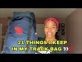 21 THINGS I KEEP IN MY TRACK BAG 🥇🎒