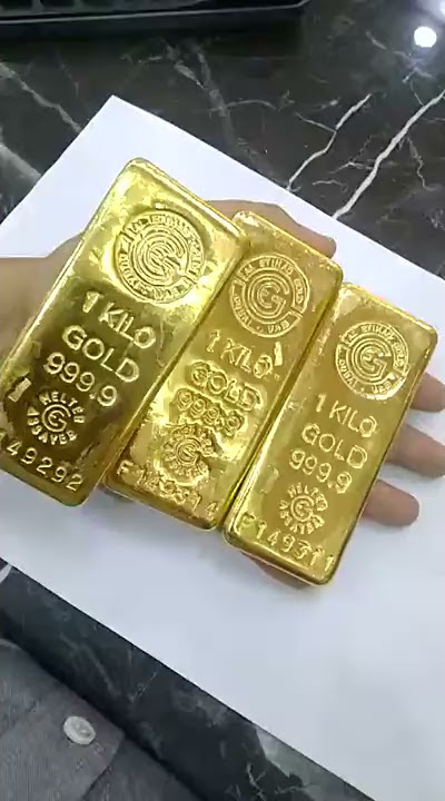 1 Kilo gold bar 3 pcs 999.9 In kuwait