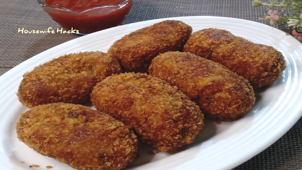 Only 2 Ingredients make delicious Cutlets | Chicken Potato Cutlets
