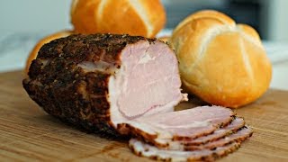 How To make HAM  Best pork HAM recipe video  Brined and Smoked pork loin