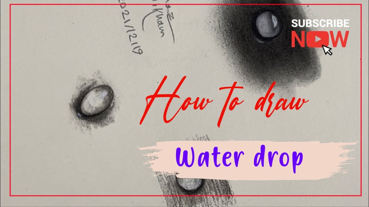 How to draw water drop/چطوری قطره آب بکشیم