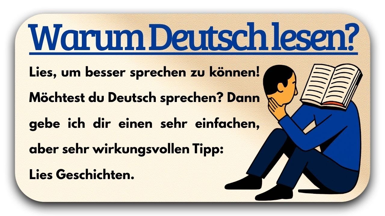 Deutsch Lesen! Spreche Deutsch wie ein Muttersprachler | Deutsch Lernen mit Geschichten (A1-A2)