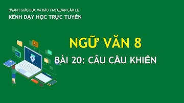 NGỮ VĂN 8- BÀI 20: CÂU CẦU KHIẾN-| DẠY HỌC TRỰC TUYẾN CẨM LỆ