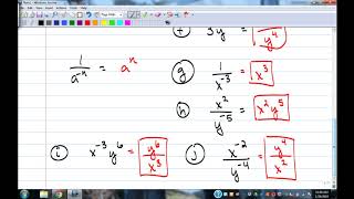 Algebra 1 SP2018--8-3 Zero and Negative Exponents