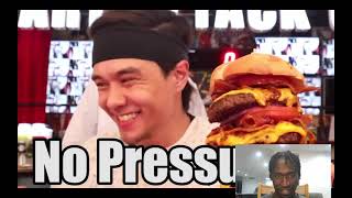 I Ate a 20,000cal Burger in Record Time!! **Octuple Bypass Challenge** REACTION THIS INSANE