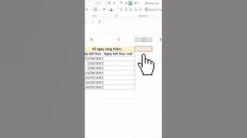[Thủ thuật Excel] Cách cộng thêm ngày vào ngày tháng có sẵn trong Excel #Shorts