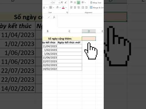 [Thủ thuật Excel] Cách cộng thêm ngày vào ngày tháng có sẵn trong Excel #Shorts mới nhất 2023