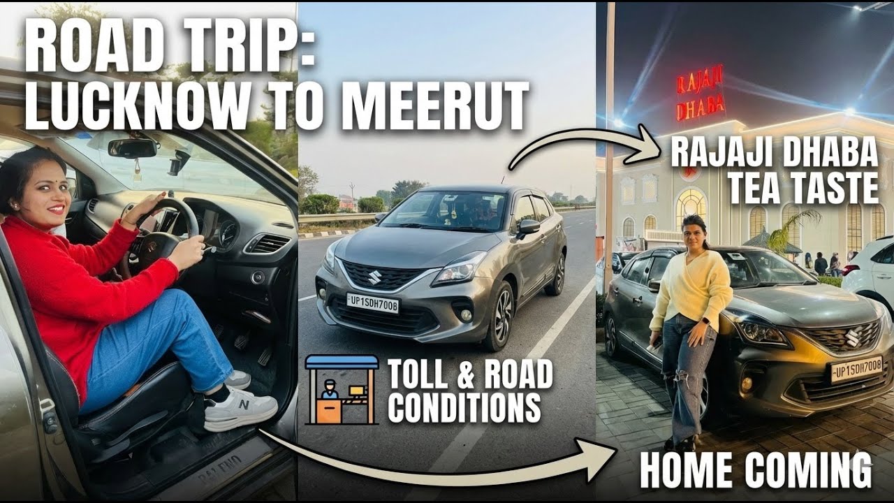 EP-8 Finally we are heading towards our home |  Lucknow to Meerut by car | Family Road Trip