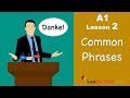 Learn German | Common Phrases | German for beginners | A1 - Lesson 2