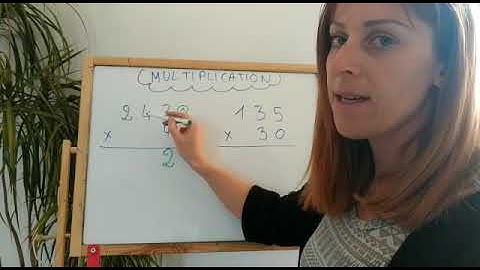 Poser une multiplication à un chiffre