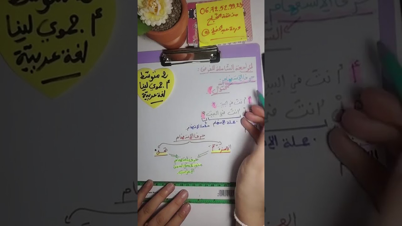 أقوى مراجعة لمادة اللغة العربية للسنة 2متوسط مع الاستاذة حموي لينا الفصل2 #منصةالنجاح #وردةعبدالحفيظ