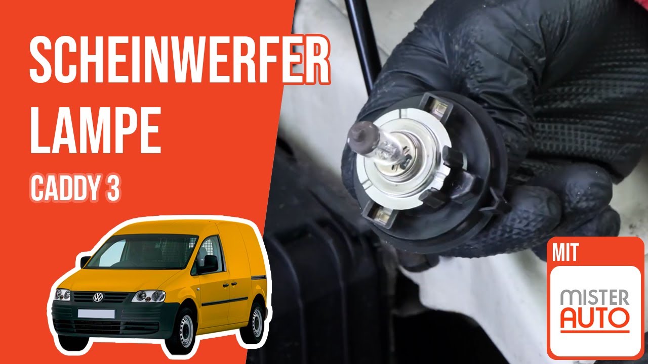 Wie Caddy 3 Scheinwerfer Lampe wechseln 💡 