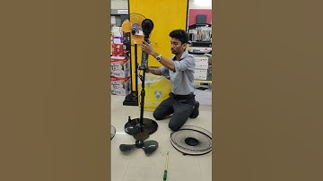 How to install pedestal fan