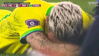 Brazil Football Team Sad Moment Brazilian Players Crying Neymar Jr Crying Brazil Vs Croatia