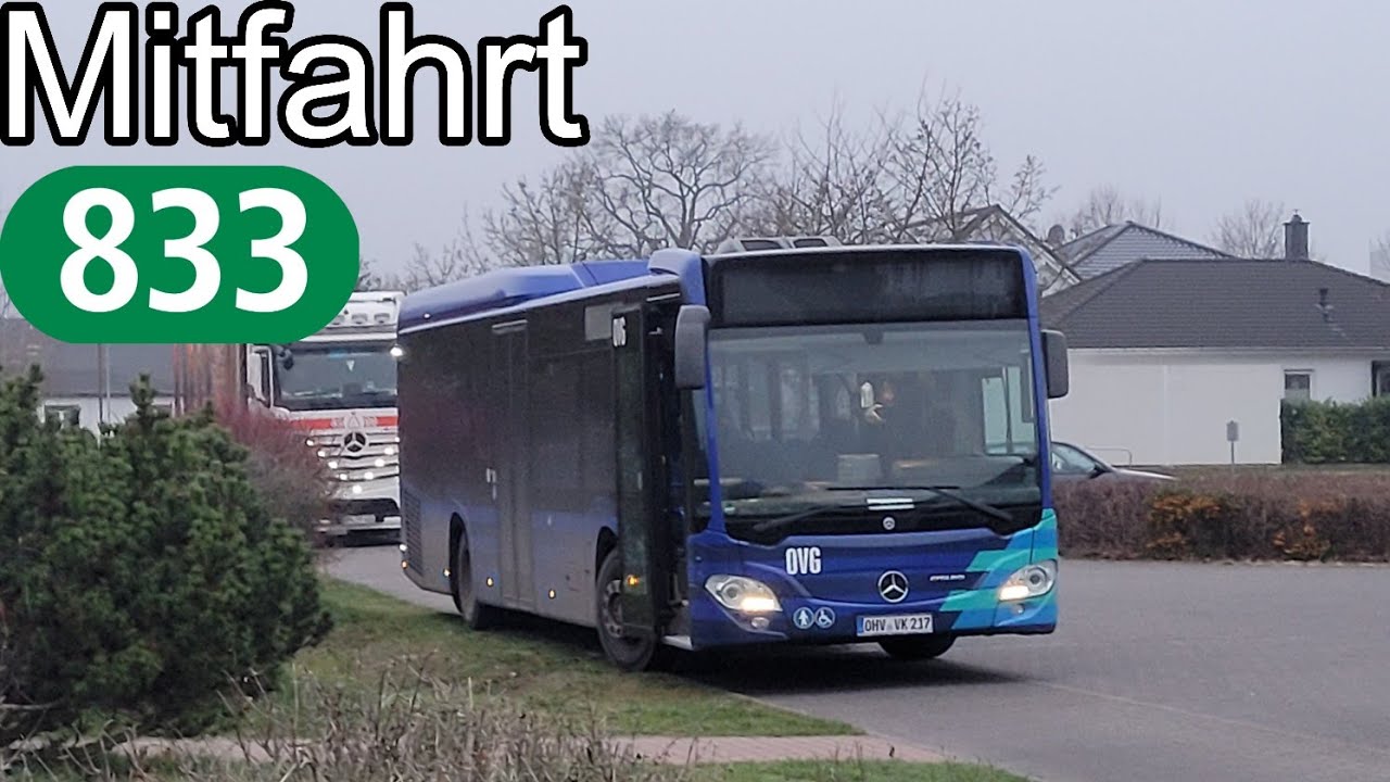 Mitfahrt | Mercedes-Benz Citaro C2 LE | Linie 833 | Zehdenick, Libellenweg - Gransee, Grüner Weg