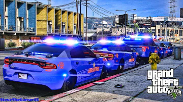 Playing GTA 5 As A POLICE OFFICER Highway Patrol| GTA 5 Lspdfr Mod| 4K