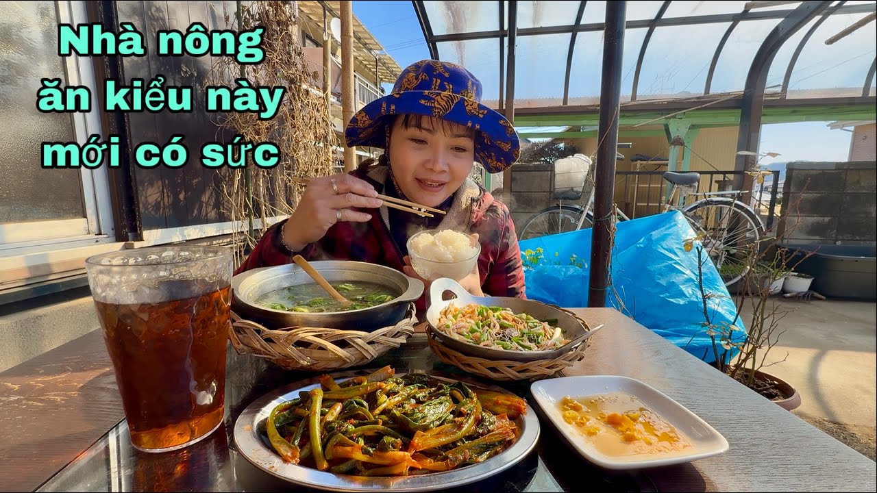 Bữa ăn hôm nay đối với em ăn hết một lần mới có sức để làm ruộng