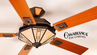 56" Casablanca Mission Bronze Patina Ceiling Fan