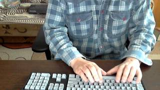 Typing on Unicomp Sun Unix SpaceSaver