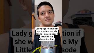 Lady Gaga Watching The My Little Pony With The Character Rara