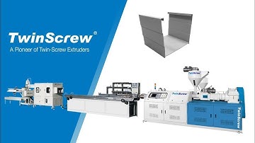 Rain Gutter Making Machine - PVC Profile Extrusion Line | Twin Screw Industrial