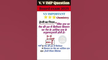 हेनरी का नियम | Henry