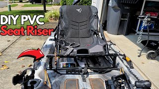 DIY PVC Seat Riser for Pelican Catch Mode 110 Fishing Kayak Ergo Boost Seat