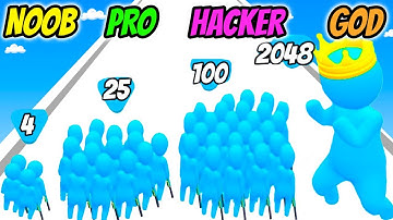 NOOB vs PRO vs HACKER vs GOD - Count Running 3D