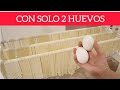 Un kilo y medio de pasta casera como lo hacían las abuelas! no uses 10 huevos, usa solo 2!