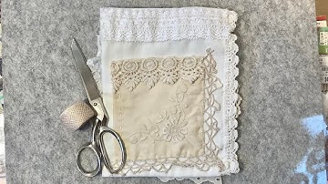 Slow Stitch Neutral Pouch / Finishing Up This Pouch / Adding A Back Pocket