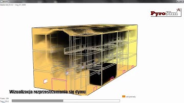 Symulacja pożaru w atrium wykonana w programie Pyrosim 2010