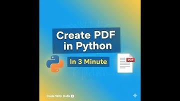 Create PDF in Python in 3 Minute | FPDF Tutorial for Beginners