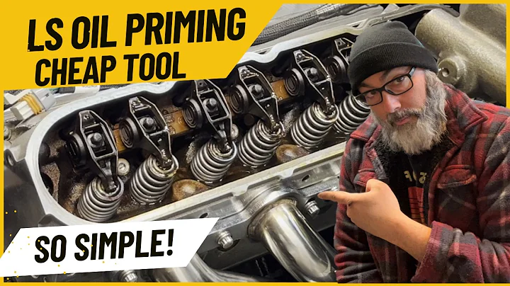 LS Engine oil prime / pre-lube the easy way from cheap online stuff. How to pre-oil before start up.
