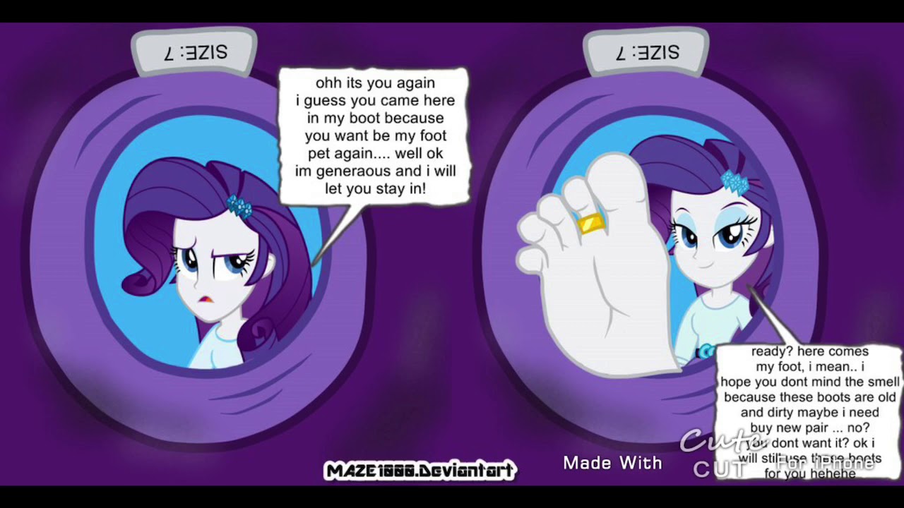 MLP EG Rarity Is Showing Her Dirty Feet! 