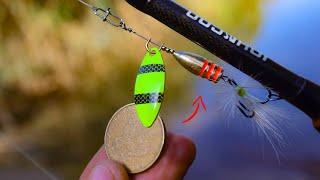 I turn a Coin into Lure | Fishing hacks