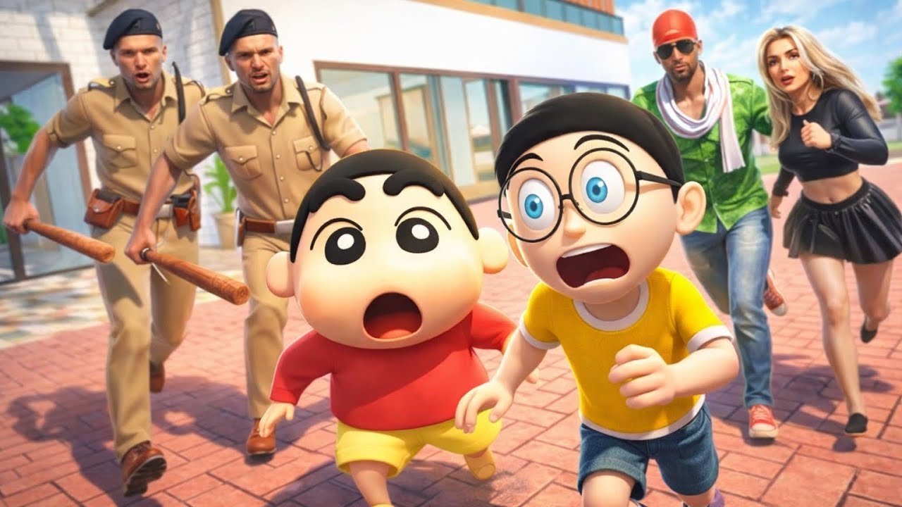 শিনচান ও নবিতার পিছনে পড়ল পুলিশ তারপর ঘটলো কাণ্ড | indian theft auto simulator 