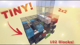 SUPER TINY 2x2 Seamless Glass Hipster Door | Minecraft 1.16 Java