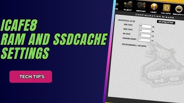 Ram and SSD cache Settings Icafe8 Diskless
