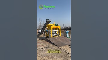 High Efficiency QT4-28 Semi Automatic Brick Machine Test Run in Action #brickmachine #blockmachine