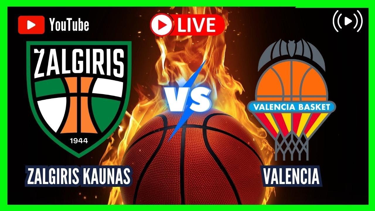 ZALGIRIS KAUNAS vs VALENCIA LIVE EUROLEAGUE 2023-2024 ROUND 5 SCOREBOARD