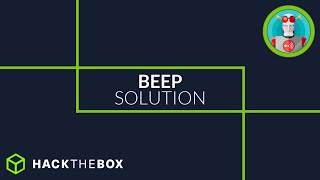 BEEP 🟢 | HackTheBox - Solution