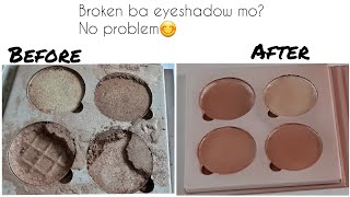 HOW TO FIX BROKEN EYESHADOW PALETTE