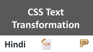 CSS Text Transformation-Hindi