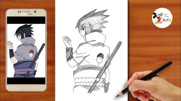 How to Draw Sasuke Uchiha Step by Step || Sasuke Drawing || Easy Anime Sketch Video